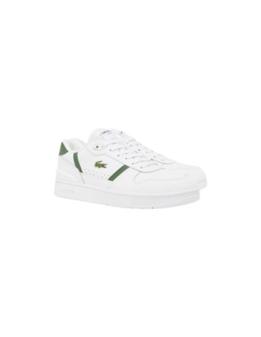 Lacoste Baskets Homme – Blanc, style sportif et matière technique