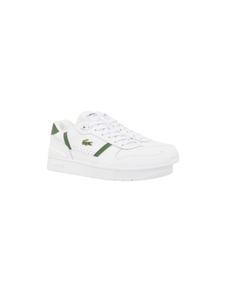 Lacoste Baskets Homme – Blanc, style sportif et matière technique