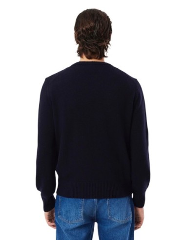 Lacoste Pull Homme – Bleu, laine premium et élégance moderne