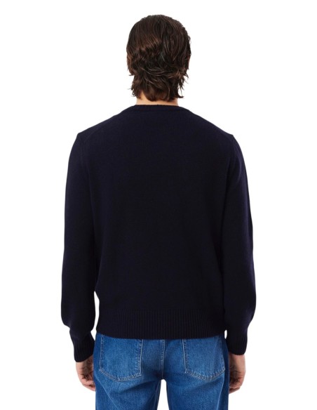Lacoste Pull Homme – Bleu, laine premium et élégance moderne
