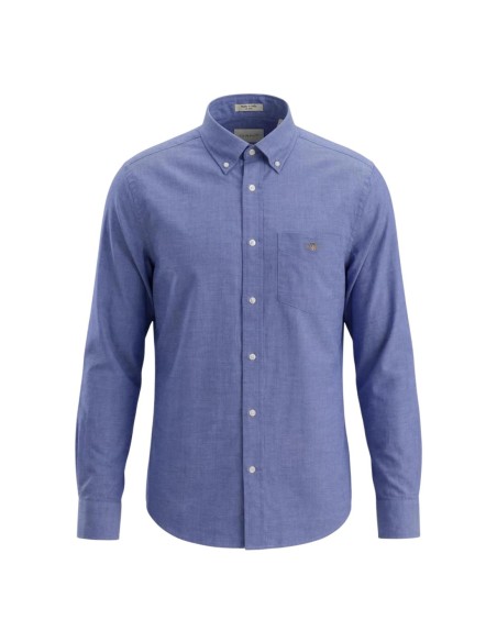 Gant Chemise Homme – Bleu azur, coton premium et style raffiné