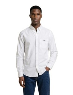 Gant Chemise Homme – Blanc, coton premium et élégance moderne