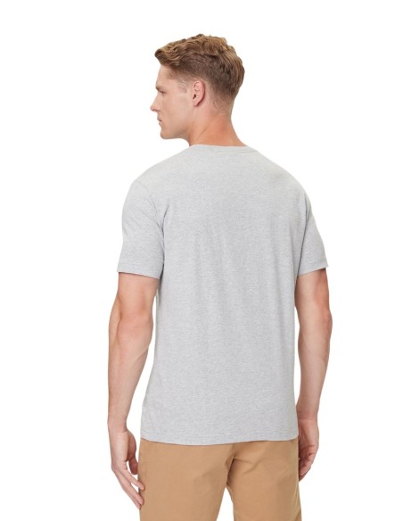 Gant T-Shirt Homme – Gris, style moderne et coton doux