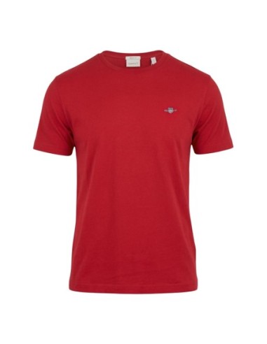 Gant T-Shirt Homme – Rouge, coton doux et style moderne