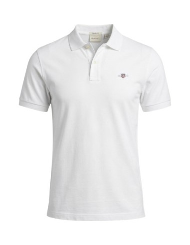Gant Polo Homme – Blanc, style moderne et confort stretch