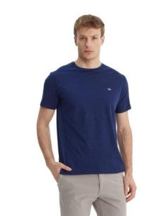 Gant T-Shirt Homme – Bleu, coton doux et style moderne