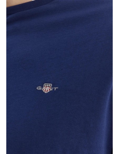 Gant T-Shirt Homme – Bleu, coton doux et style moderne