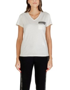 Liu Jo T-Shirt Femme – Blanc, col V et style moderne