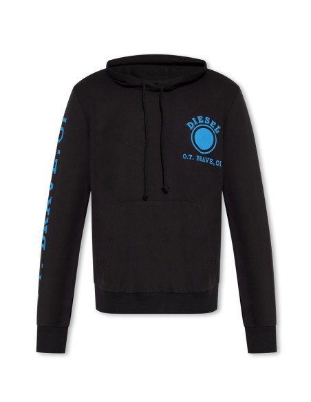 Diesel Sweatshirt Homme – Noir, capuche et style urbain