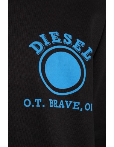 Diesel Sweatshirt Homme – Noir, capuche et style urbain