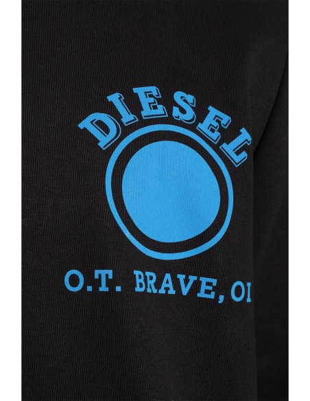 Diesel Sweatshirt Homme – Noir, capuche et style urbain