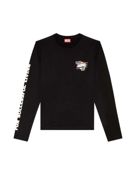 Diesel Sweatshirt Homme – Noir, imprimé moderne et style urbain