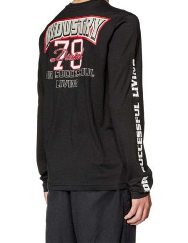 Diesel Sweatshirt Homme – Noir, imprimé moderne et style urbain