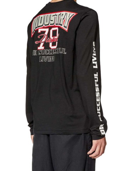 Diesel Sweatshirt Homme – Noir, imprimé moderne et style urbain