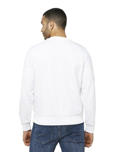 Diesel Sweatshirt Homme – Blanc, imprimé moderne et confort doux