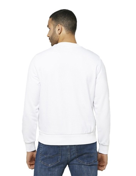 Diesel Sweatshirt Homme – Blanc, imprimé moderne et confort doux