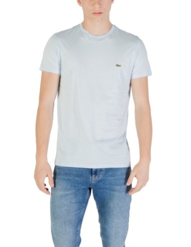 Lacoste T-Shirt Homme – Bleu azur, coton doux et style iconique