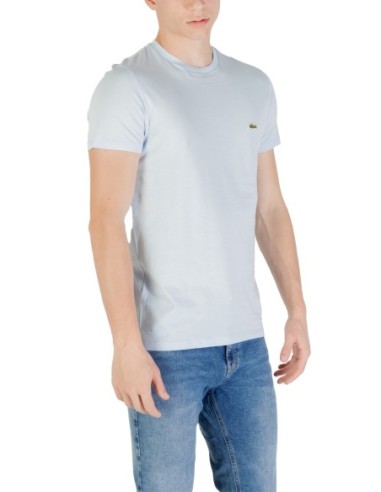 Lacoste T-Shirt Homme – Bleu azur, coton doux et style iconique