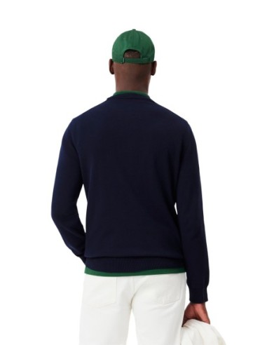 Lacoste Pull Homme – Bleu, maille premium et style épuré