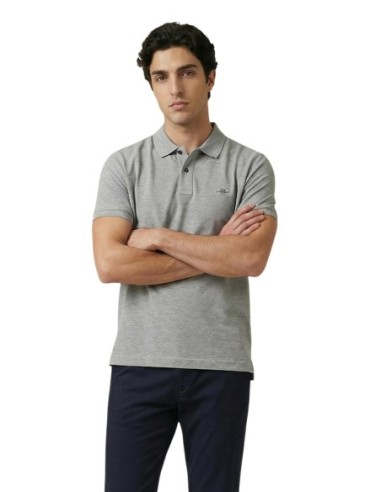 Gant Polo Homme – Gris, coupe moderne et confort stretch