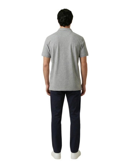 Gant Polo Homme – Gris, coupe moderne et confort stretch