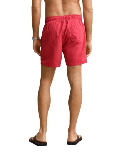 Gant Maillot de Bain Homme – Rouge, style sportif et séchage rapide