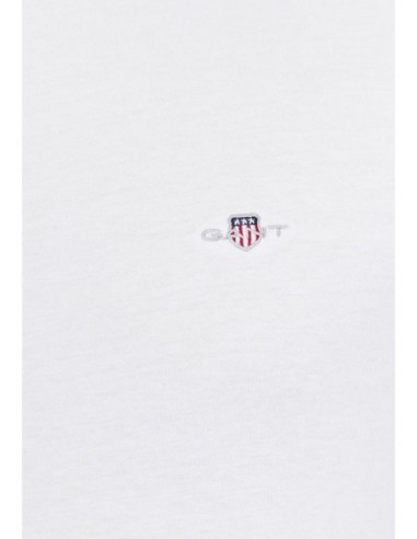 Gant T-Shirt Homme – Blanc, coton doux et style essentiel