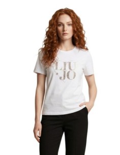 Liu Jo T-Shirt Femme – Blanc, imprimé moderne et style féminin