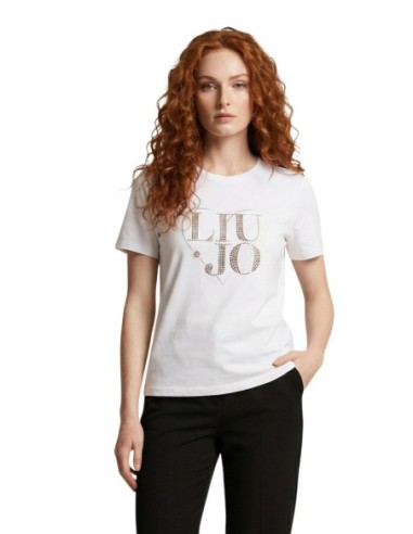 Liu Jo T-Shirt Femme – Blanc, imprimé moderne et style féminin