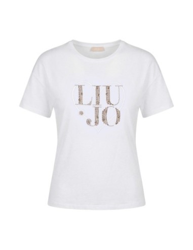 Liu Jo T-Shirt Femme – Blanc, imprimé moderne et style féminin
