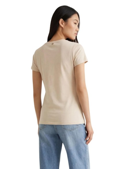 Liu Jo T-Shirt Femme – Beige, style moderne et coupe épurée