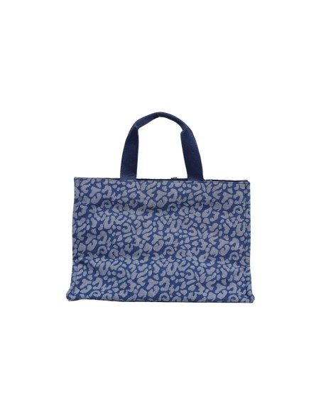 Liu Jo Sac Femme – Bleu, motif léopard et format pratique