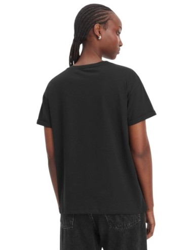 Liu Jo T-Shirt Femme – Noir, poche décorative et style moderne