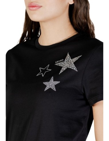 Liu Jo T-Shirt Femme – Noir, style moderne et coupe épurée