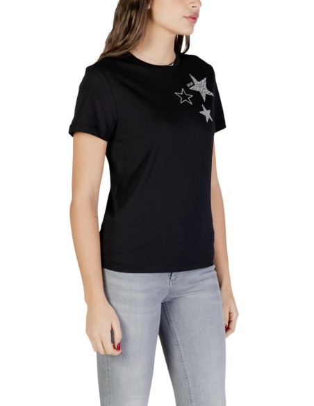 Liu Jo T-Shirt Femme – Noir, style moderne et coupe épurée