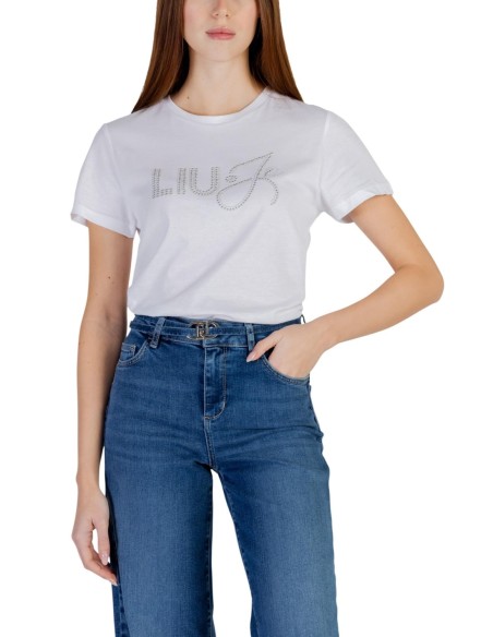 Liu Jo T-Shirt Femme – Blanc, style moderne et confort coton