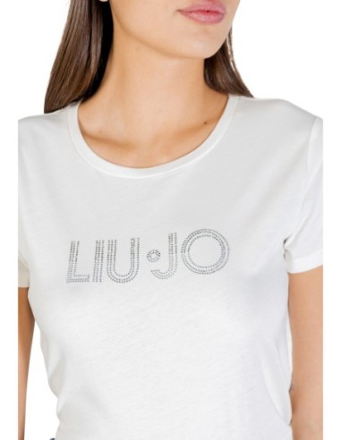 Liu Jo T-Shirt Femme – Blanc, imprimé moderne et style féminin