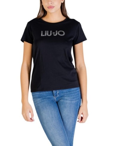 Liu Jo T-Shirt Femme – Noir, coupe moderne et confort coton