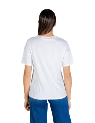 Liu Jo T-Shirt Femme – Blanc, strass et style moderne