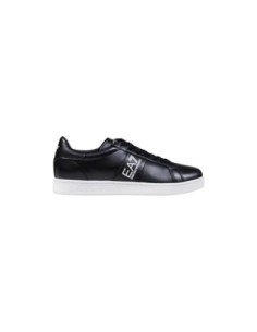 EA7 Baskets Homme – Noir, cuir premium et silhouette sportive
