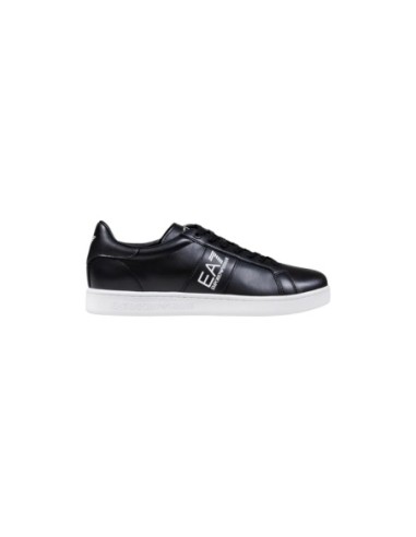 EA7 Baskets Homme – Noir, cuir premium et silhouette sportive