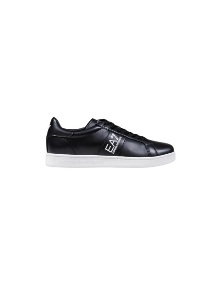 EA7 Baskets Homme – Noir, cuir premium et silhouette sportive