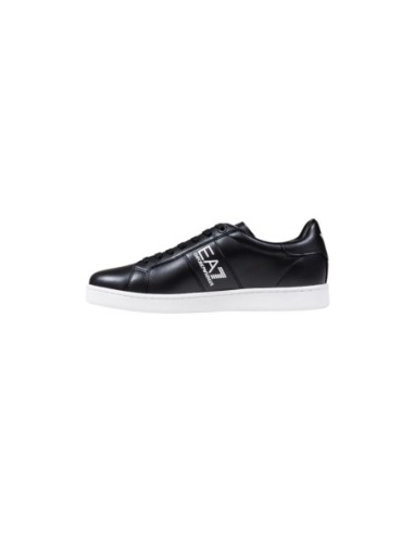 EA7 Baskets Homme – Noir, cuir premium et silhouette sportive
