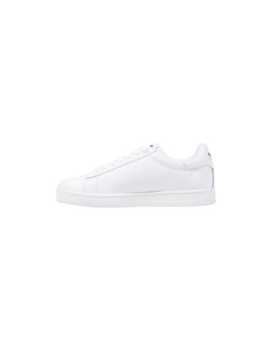 EA7 Baskets Homme – Blanc, cuir premium et style sportif