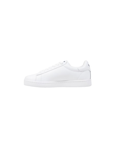 EA7 Baskets Homme – Blanc, cuir premium et style sportif
