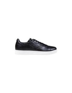 EA7 Baskets Homme – Noir, cuir premium et style sportif