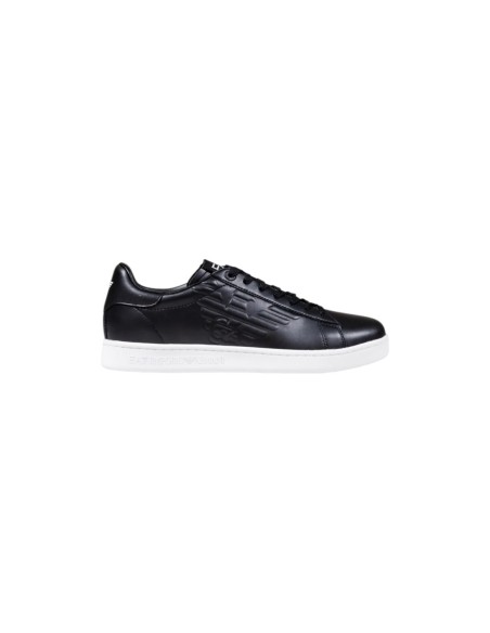 EA7 Baskets Homme – Noir, cuir premium et style sportif