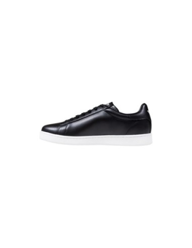 EA7 Baskets Homme – Noir, cuir premium et style sportif