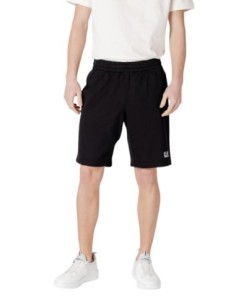 EA7 Bermuda Homme – Noir, coton doux et style estival