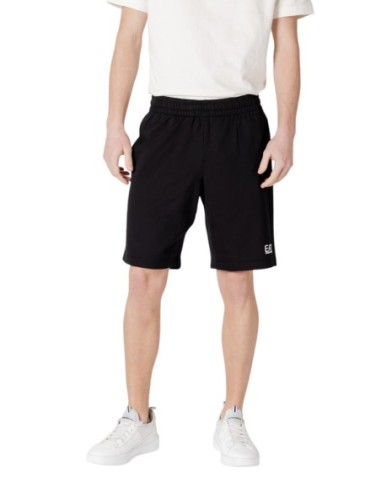 EA7 Bermuda Homme – Noir, coton doux et style estival